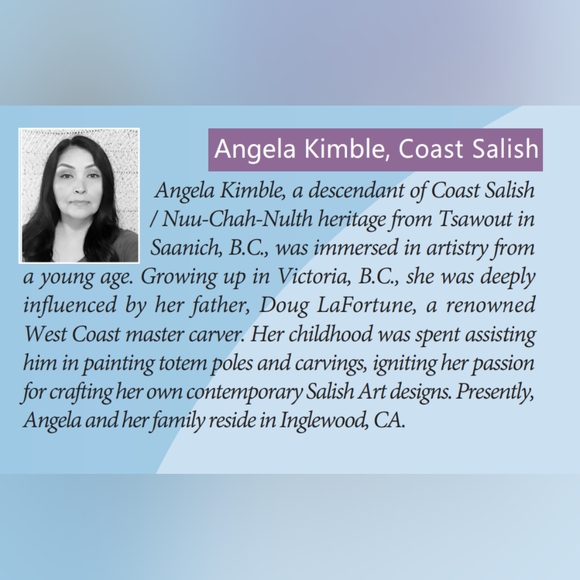 Cotton Kitchen Eagle Indigenous Design by Angela Kimble, Coast Salish - Picture 5 of 5